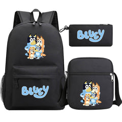 Blue Heeler Bingo SchoolBag Backpack Shoulder Bag Book Pencil Bags  3pcs Set