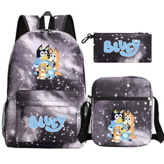 Blue Heeler Bingo SchoolBag Backpack Shoulder Bag Book Pencil Bags  3pcs Set