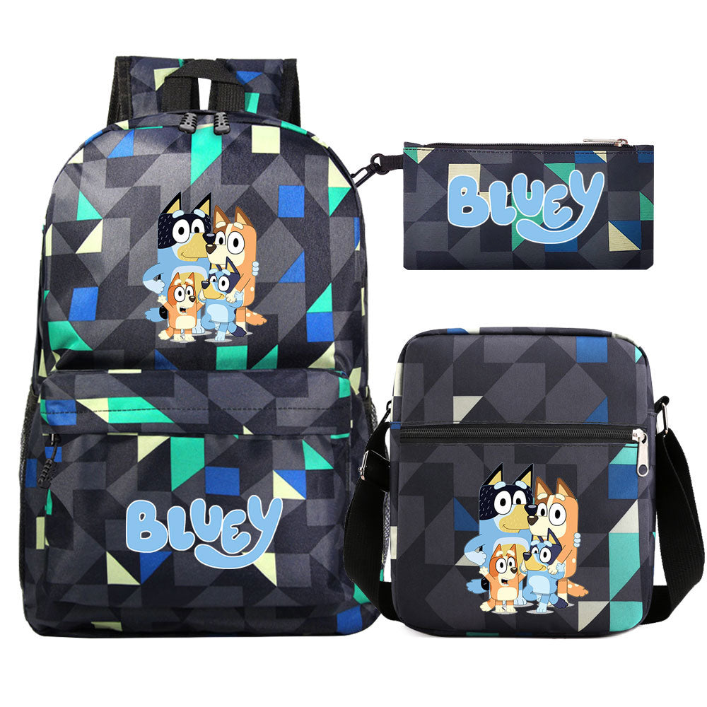 Blue Heeler Bingo SchoolBag Backpack Shoulder Bag Book Pencil Bags  3pcs Set