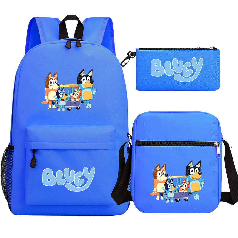 Blue Heeler Bingo SchoolBag Backpack Shoulder Bag Book Pencil Bags  3pcs Set