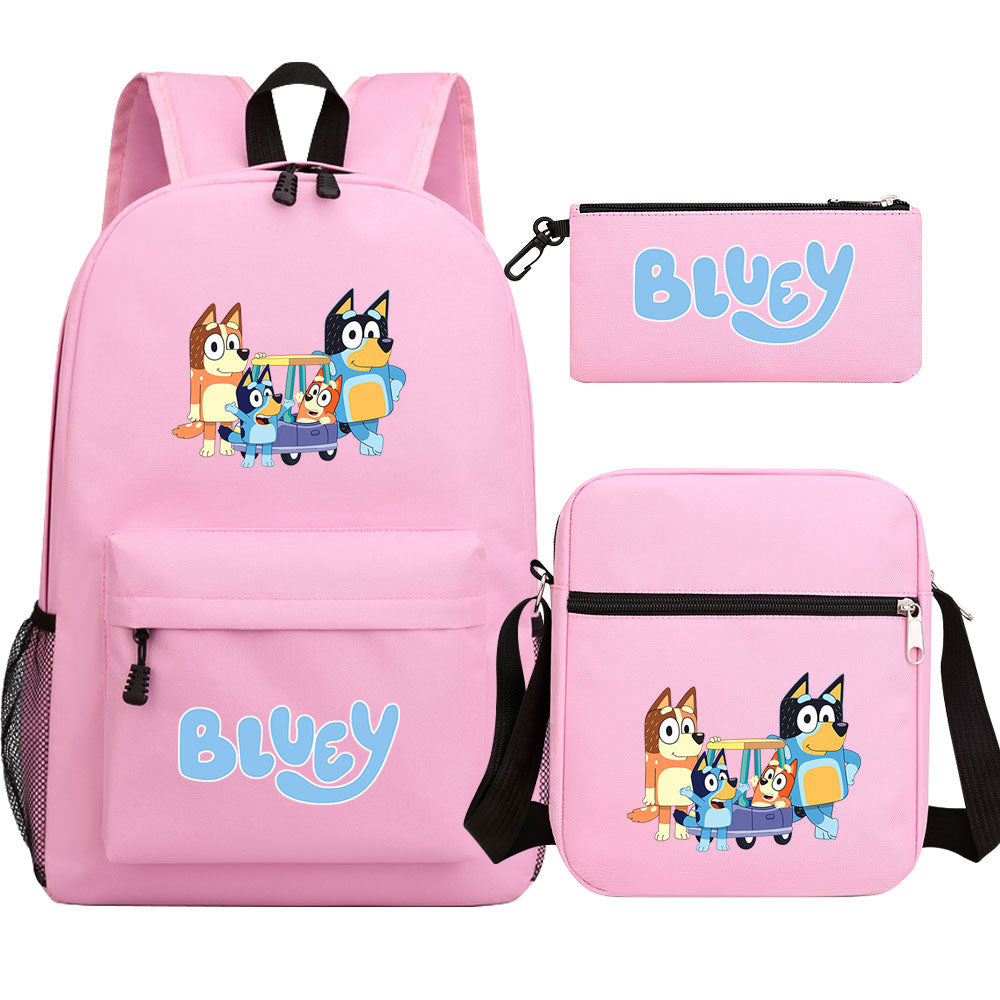 Blue Heeler Bingo SchoolBag Backpack Shoulder Bag Book Pencil Bags  3pcs Set