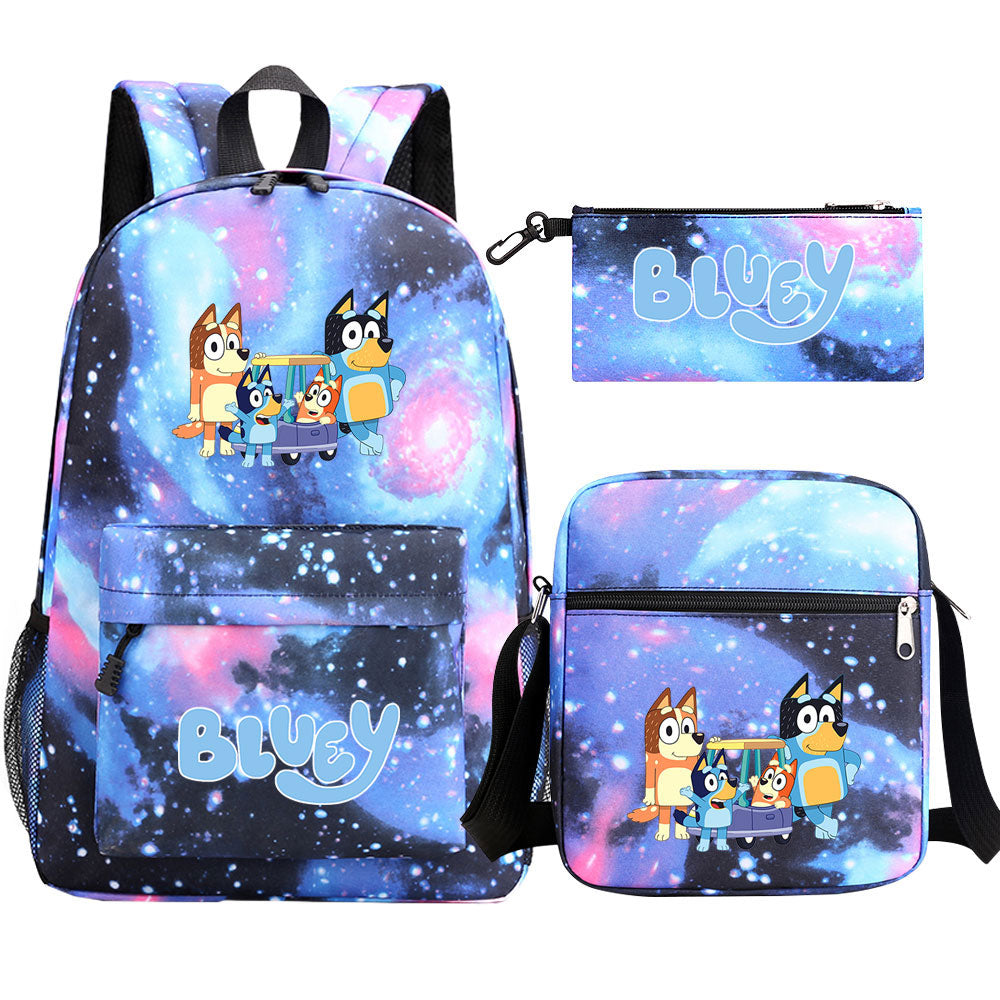 Blue Heeler Bingo SchoolBag Backpack Shoulder Bag Book Pencil Bags  3pcs Set