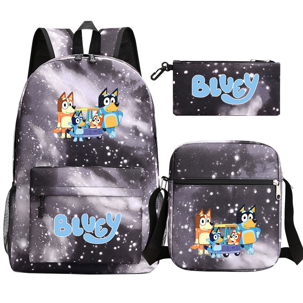 Blue Heeler Bingo SchoolBag Backpack Shoulder Bag Book Pencil Bags  3pcs Set