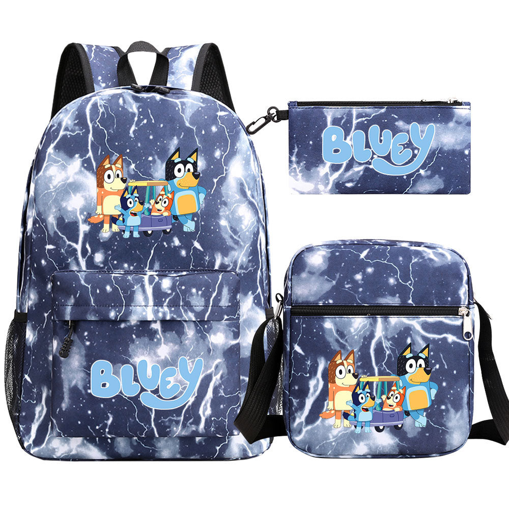 Blue Heeler Bingo SchoolBag Backpack Shoulder Bag Book Pencil Bags  3pcs Set