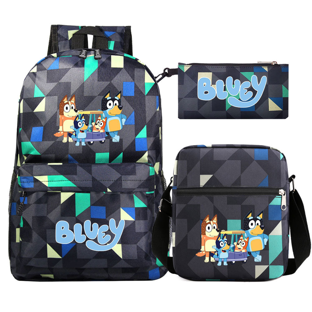 Blue Heeler Bingo SchoolBag Backpack Shoulder Bag Book Pencil Bags  3pcs Set