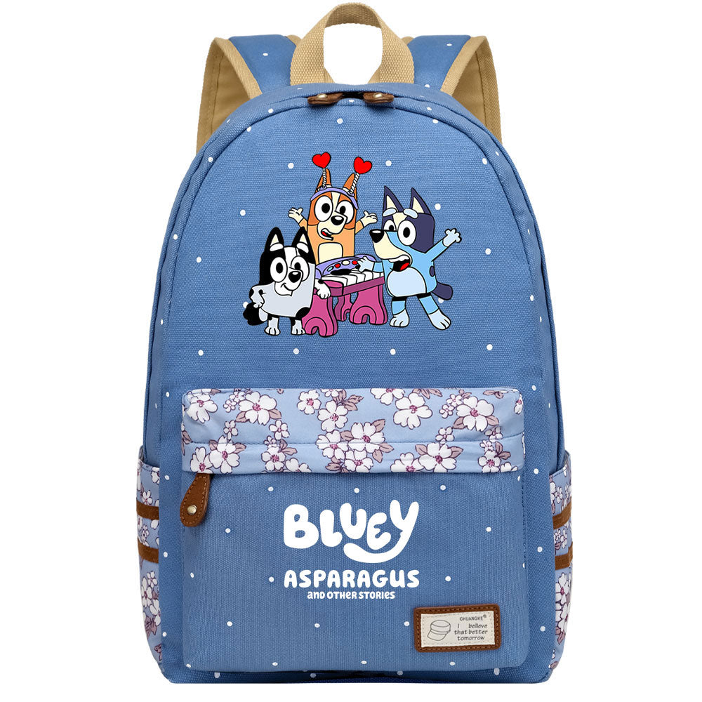 Blue Heeler Bingo Fashion Canvas Travel Backpack School Bag