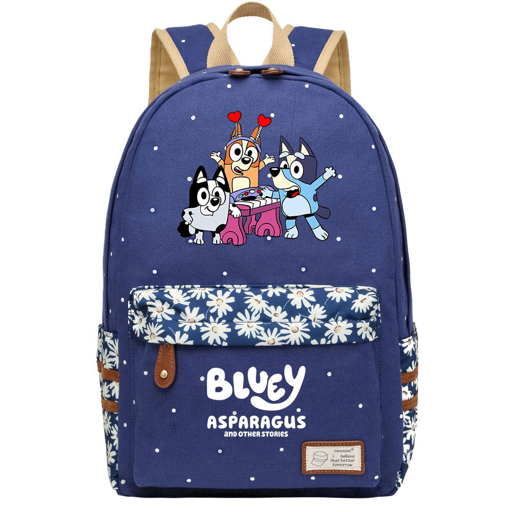 Blue Heeler Bingo Fashion Canvas Travel Backpack School Bag