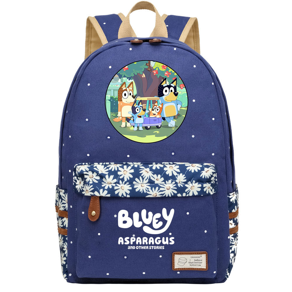 Blue Heeler Bingo Fashion Canvas Travel Backpack School Bag