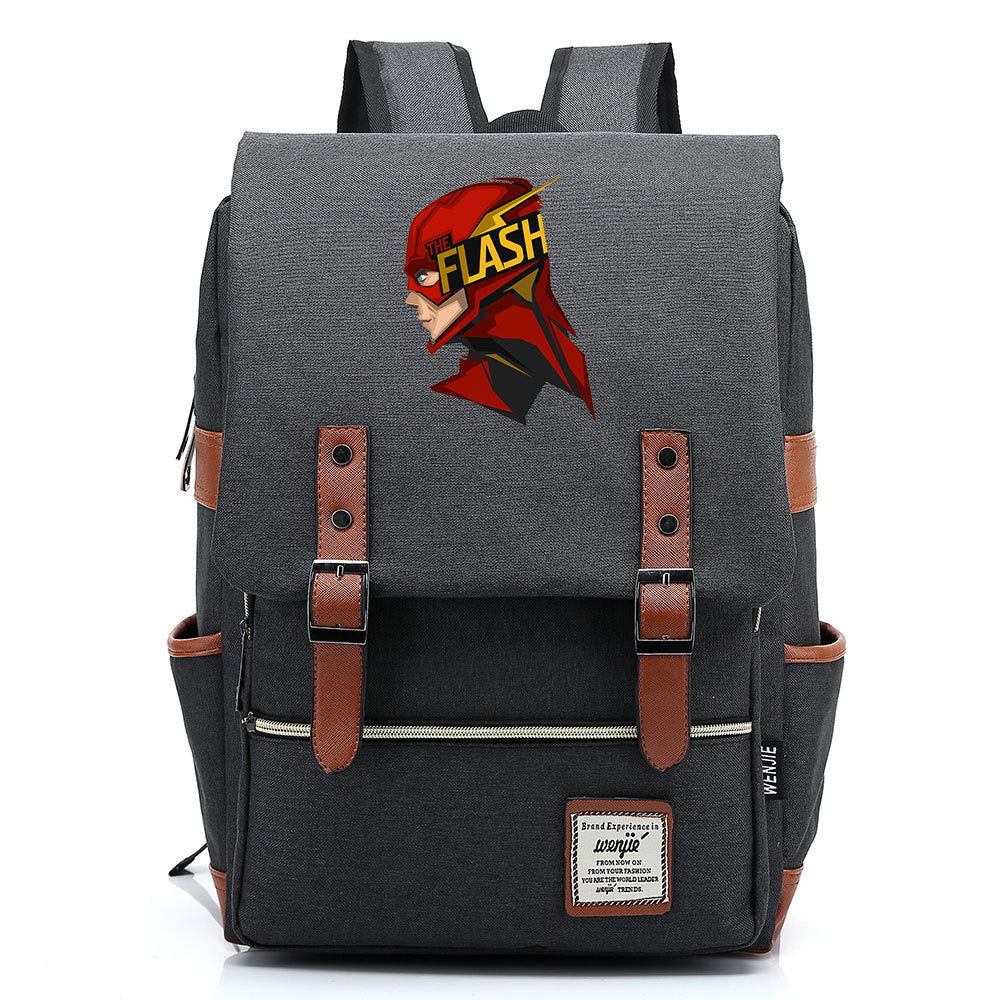 The Flash Barry Cosplay Canvas Travel Backpack School Bag