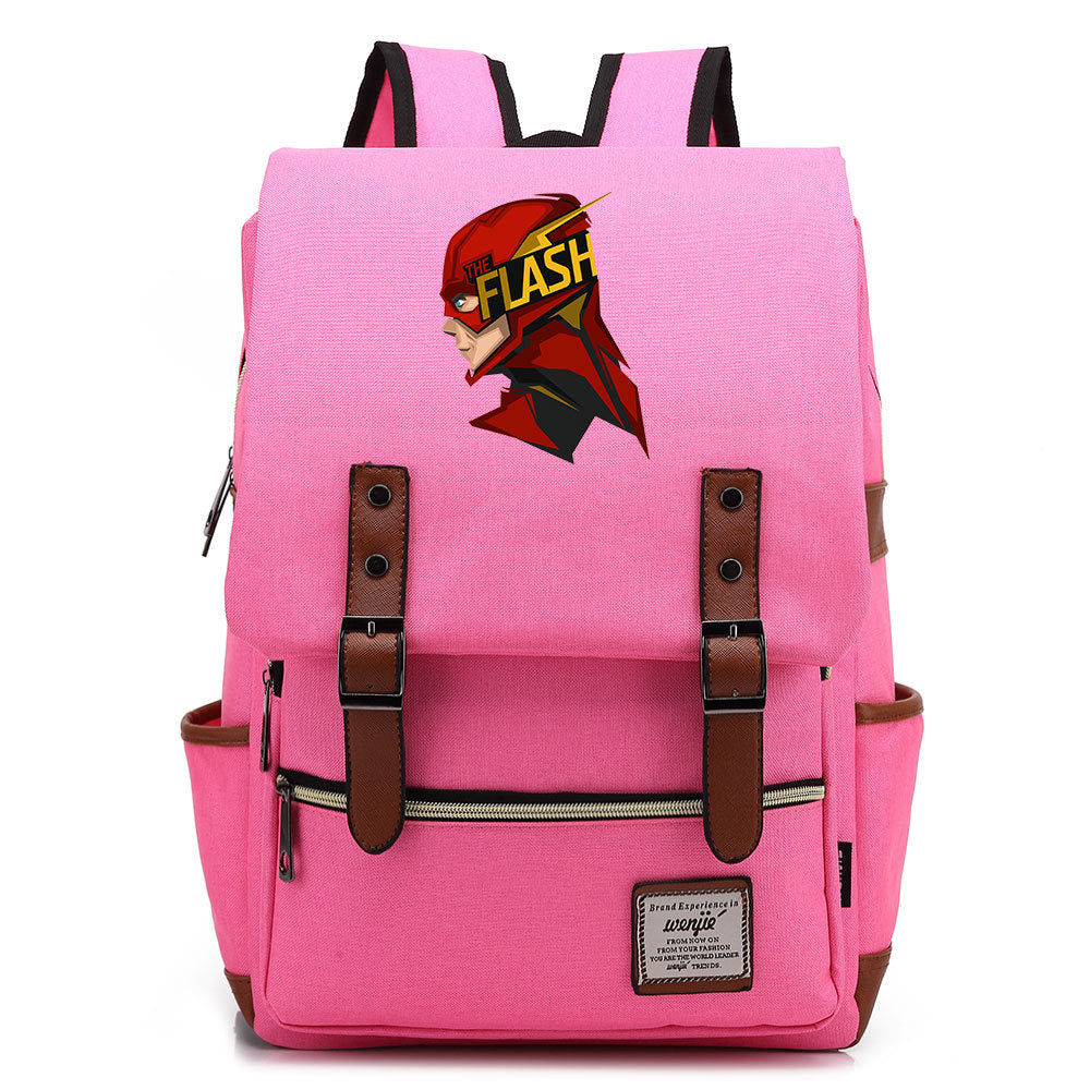 The Flash Barry Cosplay Canvas Travel Backpack School Bag