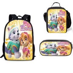 Paw Patrol Schoolbag Backpack Lunch Bag Pencil Case Set Gift for Kids Students