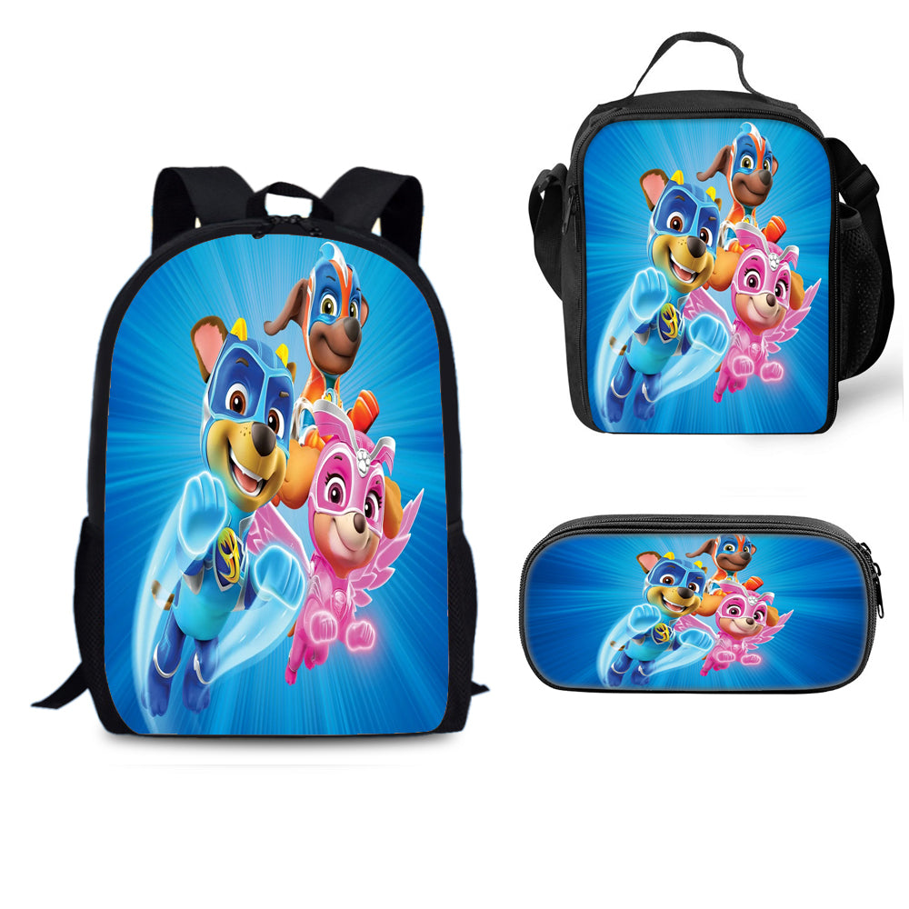 Paw Patrol Schoolbag Backpack Lunch Bag Pencil Case Set Gift for Kids Students