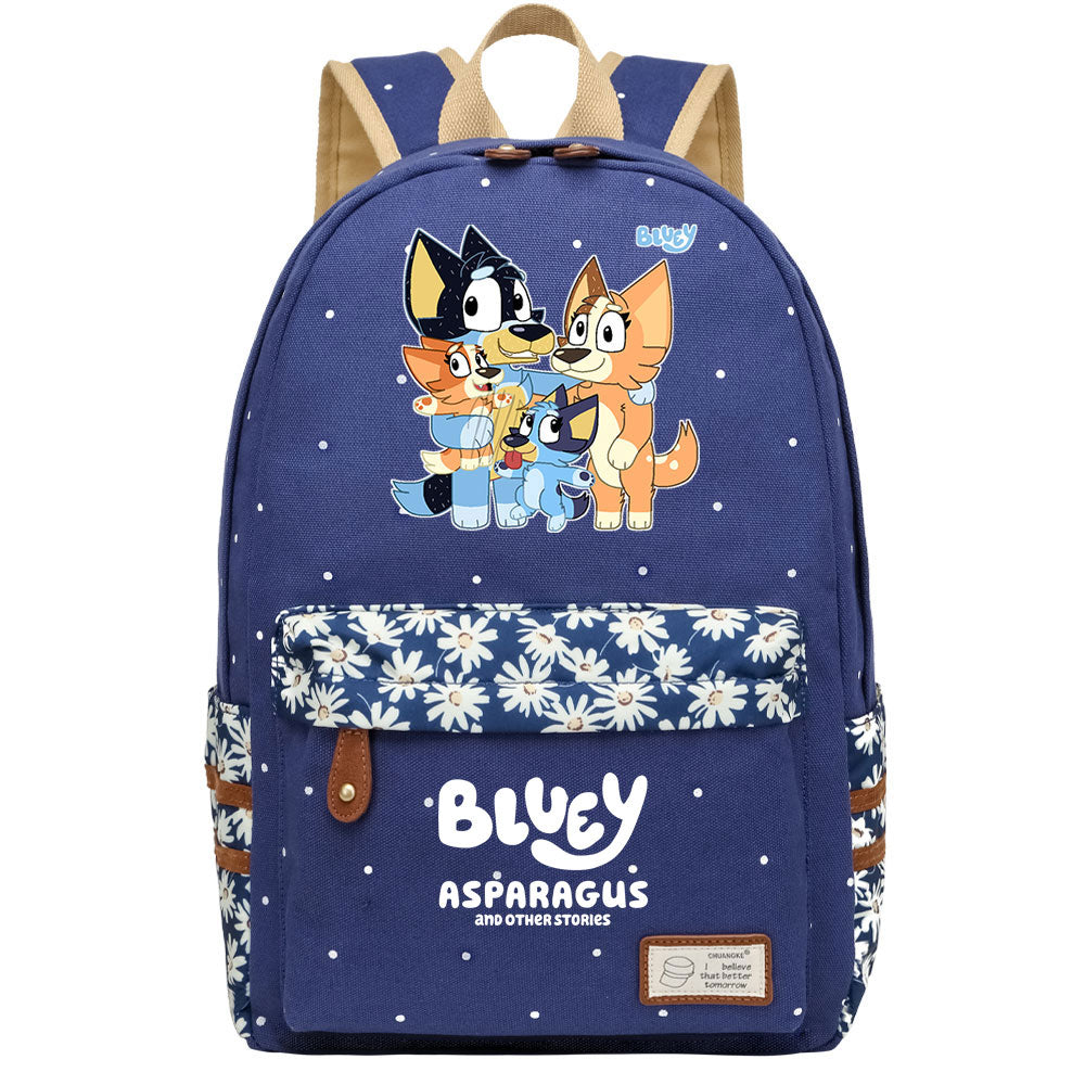 Blue Heeler Bingo Fashion Canvas Travel Backpack School Bag