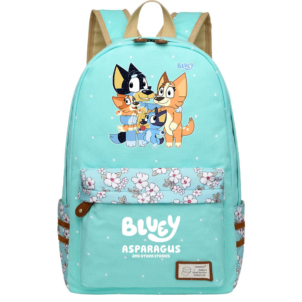 Blue Heeler Bingo Fashion Canvas Travel Backpack School Bag