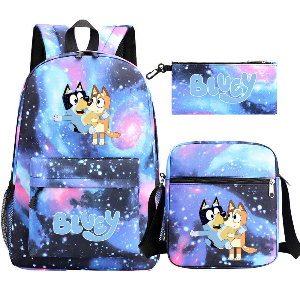 Blue Heeler Bingo SchoolBag Backpack Shoulder Bag Book Pencil Bags  3pcs Set