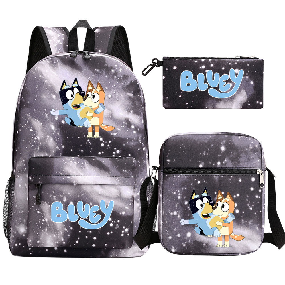 Blue Heeler Bingo SchoolBag Backpack Shoulder Bag Book Pencil Bags  3pcs Set