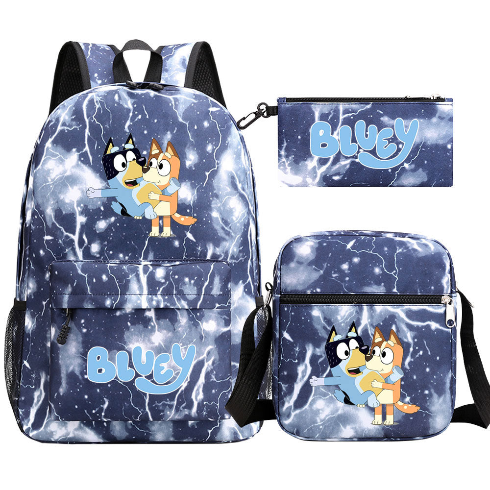 Blue Heeler Bingo SchoolBag Backpack Shoulder Bag Book Pencil Bags  3pcs Set