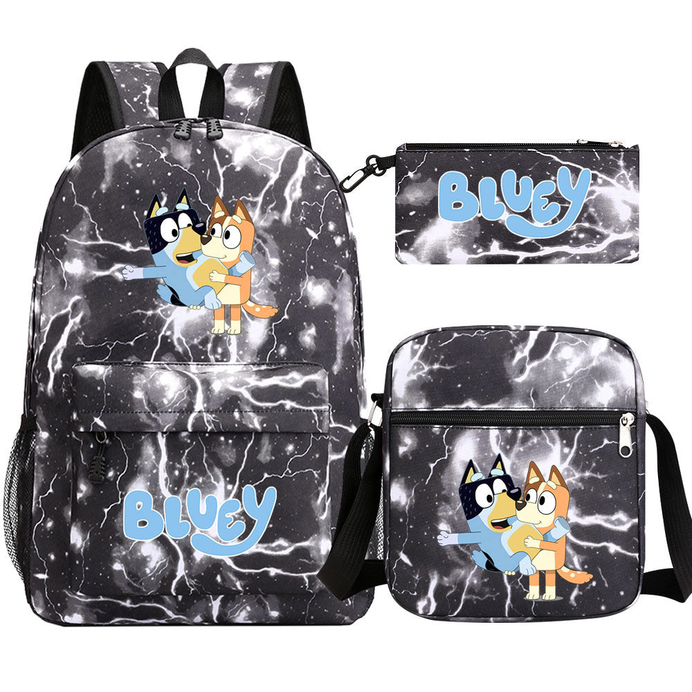 Blue Heeler Bingo SchoolBag Backpack Shoulder Bag Book Pencil Bags  3pcs Set