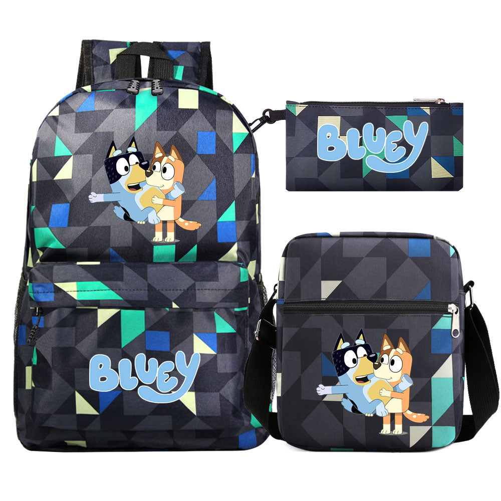 Blue Heeler Bingo SchoolBag Backpack Shoulder Bag Book Pencil Bags  3pcs Set