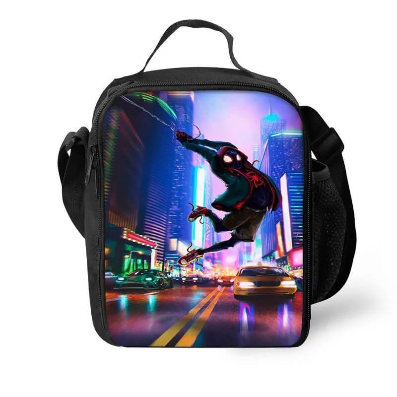 Spider Man Into the Spider-Verse Miles Morales #3 Lunch Box Bag Lunch Tote For Kids