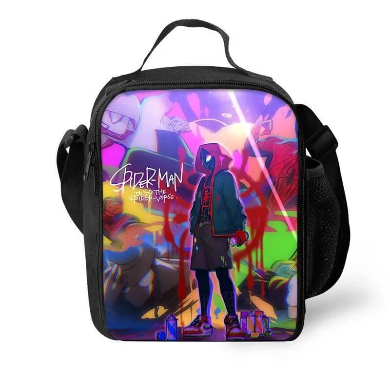 Spider Man Into the Spider-Verse Miles Morales #3 Lunch Box Bag Lunch Tote For Kids