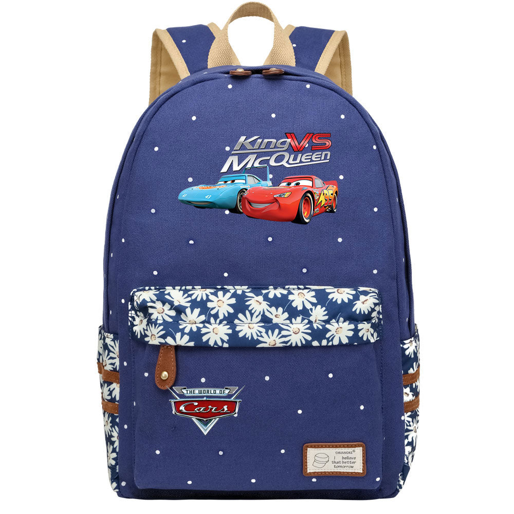 Cars Lightning Fashion Canvas Travel Backpack School Bag
