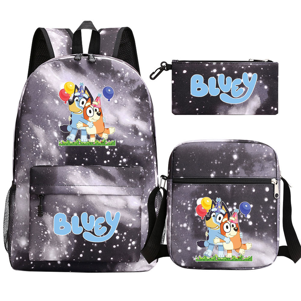 Blue Heeler Bingo SchoolBag Backpack Shoulder Bag Book Pencil Bags  3pcs Set