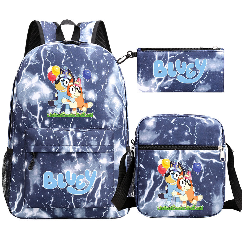 Blue Heeler Bingo SchoolBag Backpack Shoulder Bag Book Pencil Bags  3pcs Set