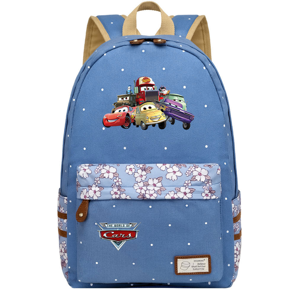 Cars Lightning Fashion Canvas Travel Backpack School Bag