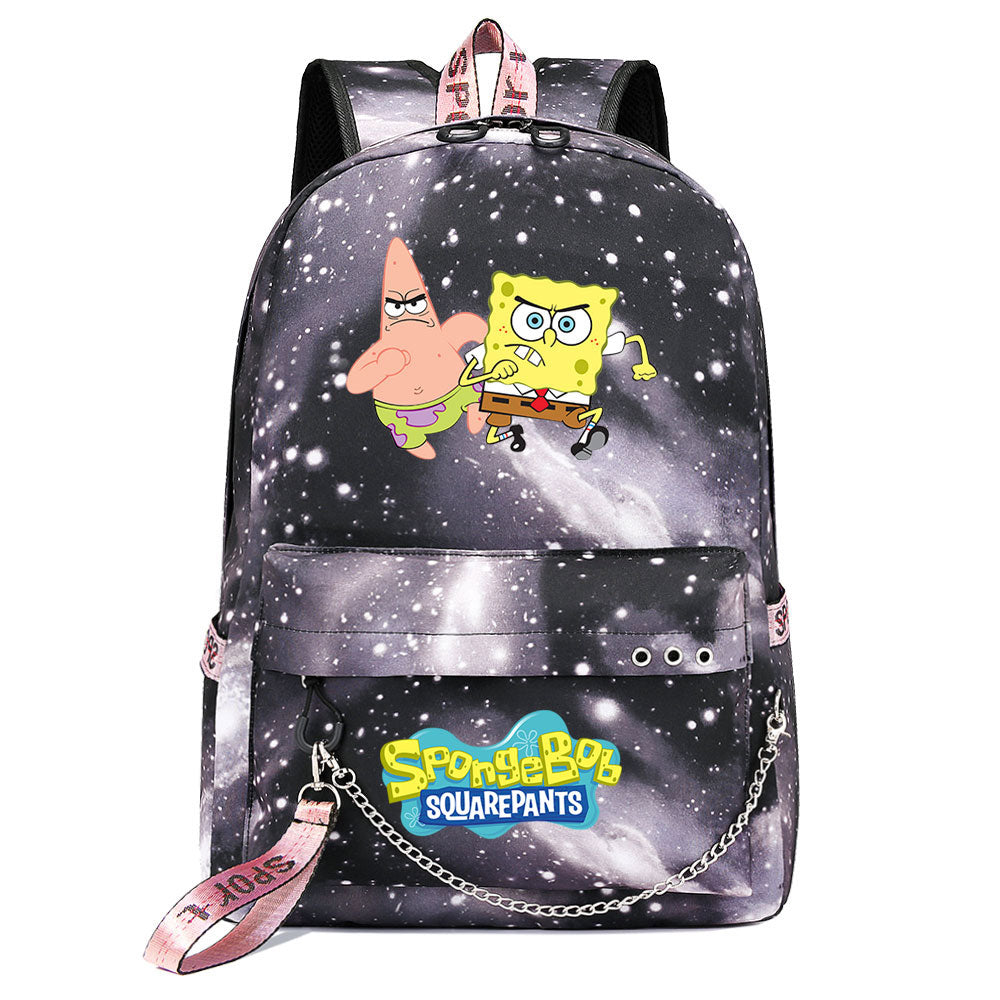 SpongeBob SquarePants  USB Charging Backpack Shoolbag Notebook Bag Gifts for Kids Students