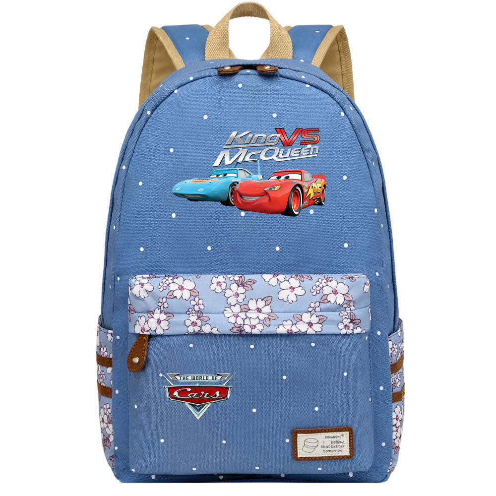 Cars Lightning Fashion Canvas Travel Backpack School Bag