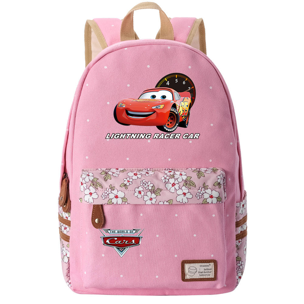 Cars Lightning Fashion Canvas Travel Backpack School Bag