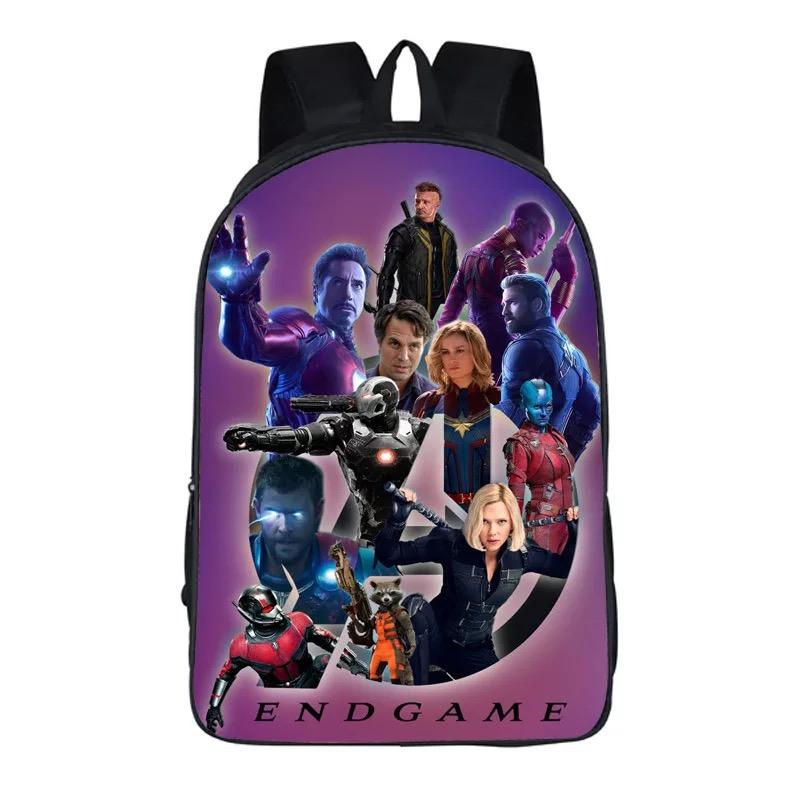 Avengers 4 Endgame Backpack Bag School Sport