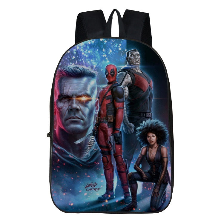 Deadpool Backpack School Casual Book Bag School Bag for Kids Boy Girls