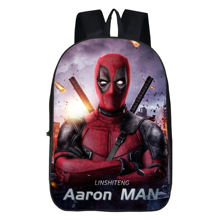 Deadpool Backpack School Casual Book Bag School Bag for Kids Boy Girls