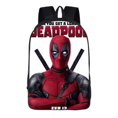 Deadpool Backpack School Casual Book Bag School Bag for Kids Boy Girls