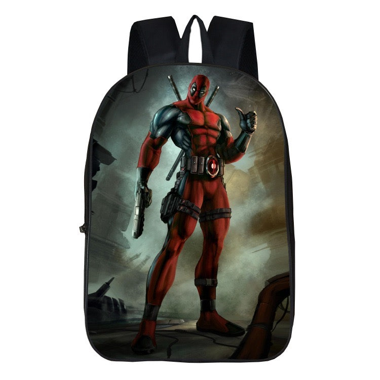 Deadpool Backpack School Casual Book Bag School Bag for Kids Boy Girls