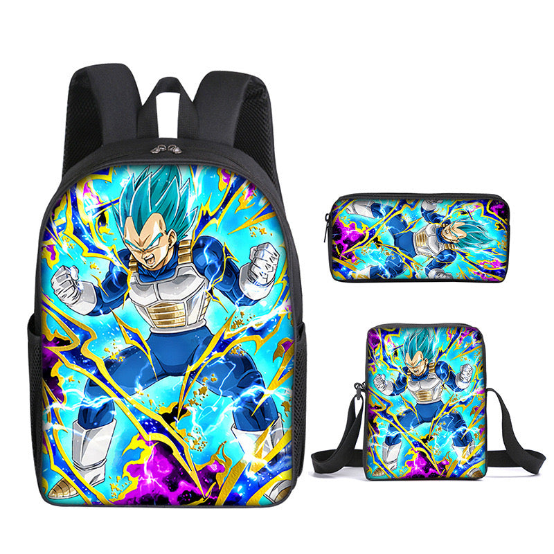 Dragon Ball Schoolbag Backpack Lunch Bag Pencil Case 3pcs Set Gift for Kids Students