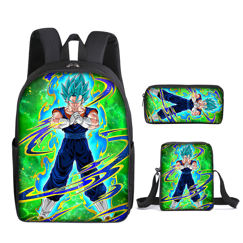 Dragon Ball Schoolbag Backpack Lunch Bag Pencil Case 3pcs Set Gift for Kids Students