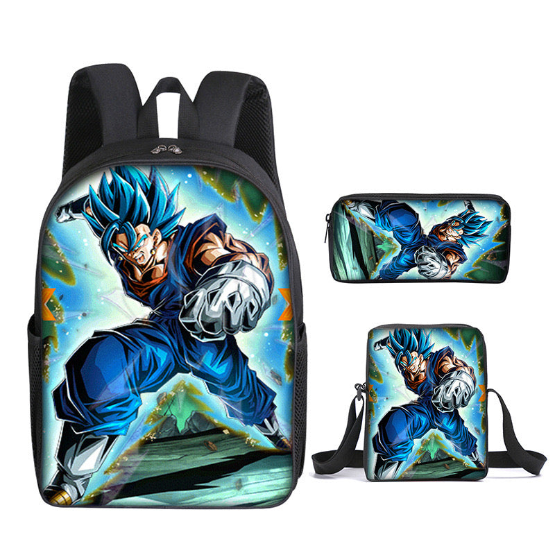 Dragon Ball Schoolbag Backpack Lunch Bag Pencil Case 3pcs Set Gift for Kids Students