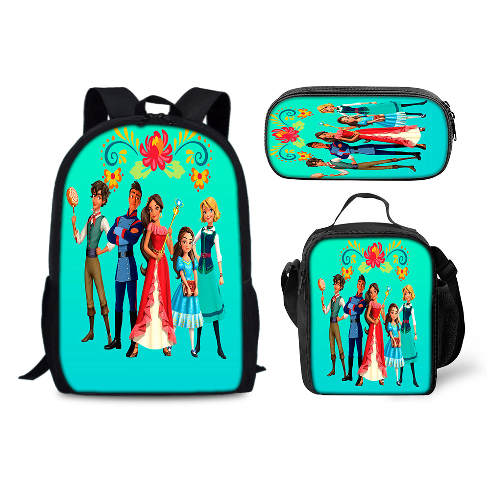 Elena of Avalor Schoolbag Backpack Lunch Bag Pencil Case 3pcs Set Gift for Kids Students