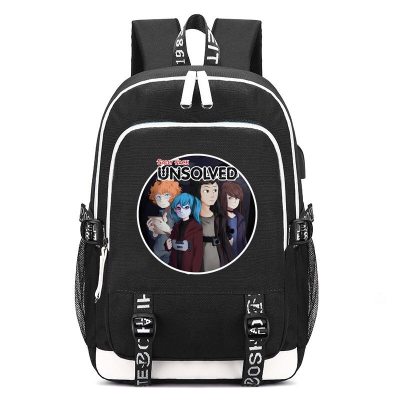 Game Sally Face Backpacks Kids School Bags Teenagers Backpack 16 Inch