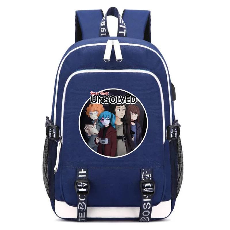 Game Sally Face Backpacks Kids School Bags Teenagers Backpack 16 Inch