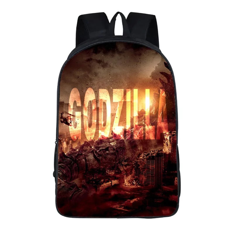 Godzilla Backpack School Sports Bag for Kids