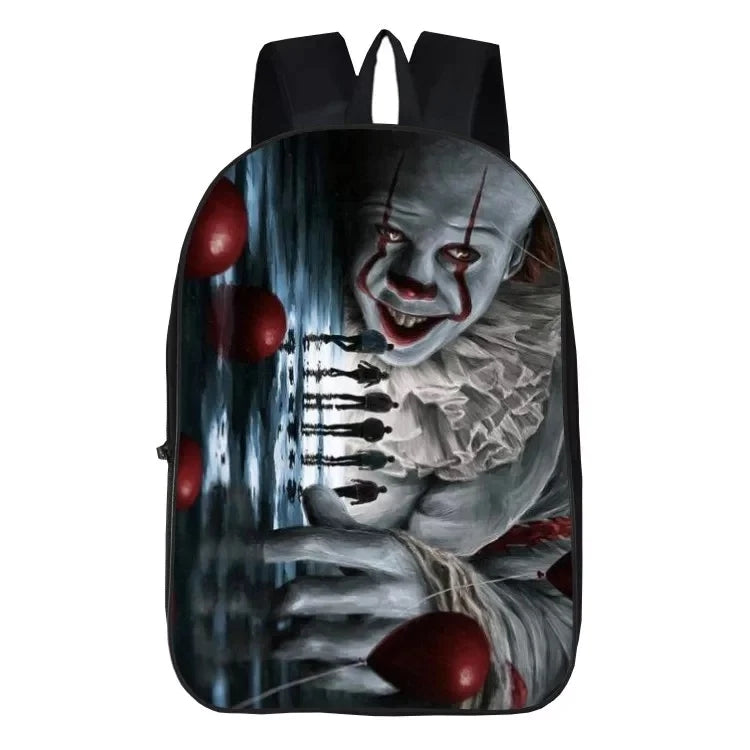 Horror Movie Pennywise IT Clown Backpack School Sports Bag