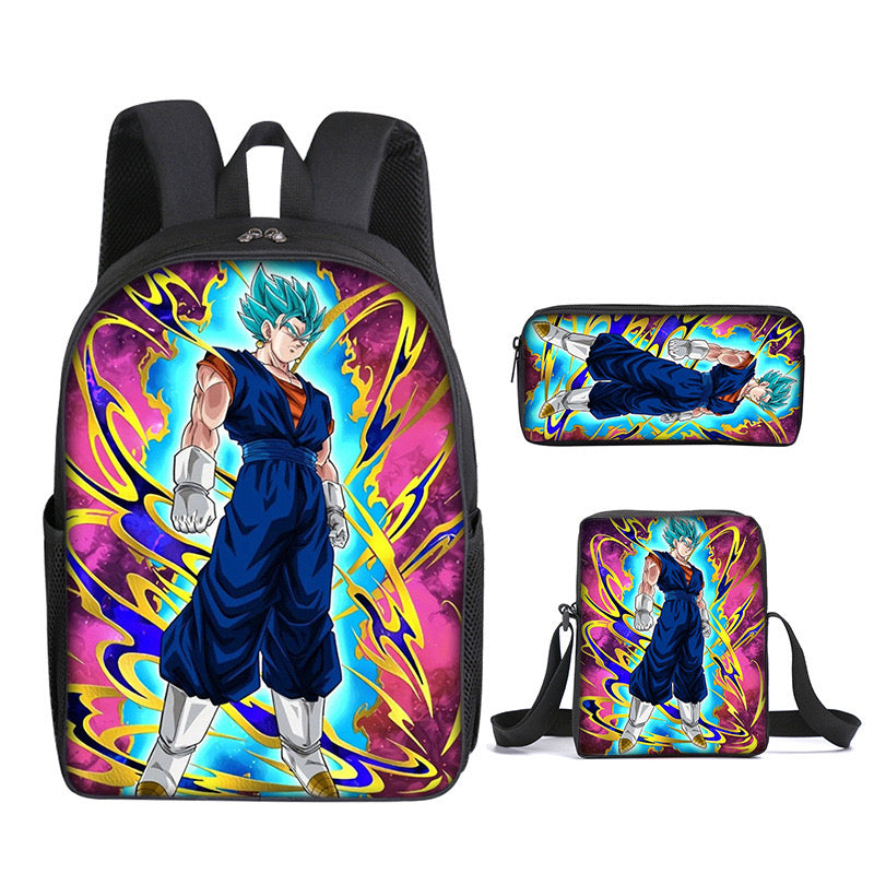 Dragon Ball Schoolbag Backpack Lunch Bag Pencil Case 3pcs Set Gift for Kids Students