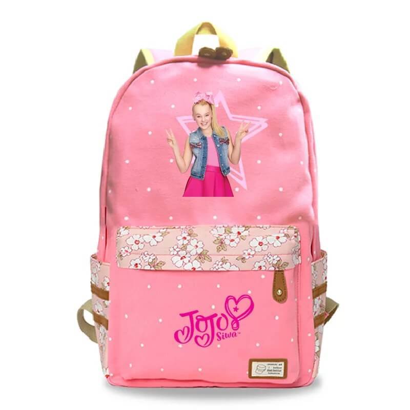 Superstar JoJo Siwa Fashion Canvas Travel Backpack School Bag