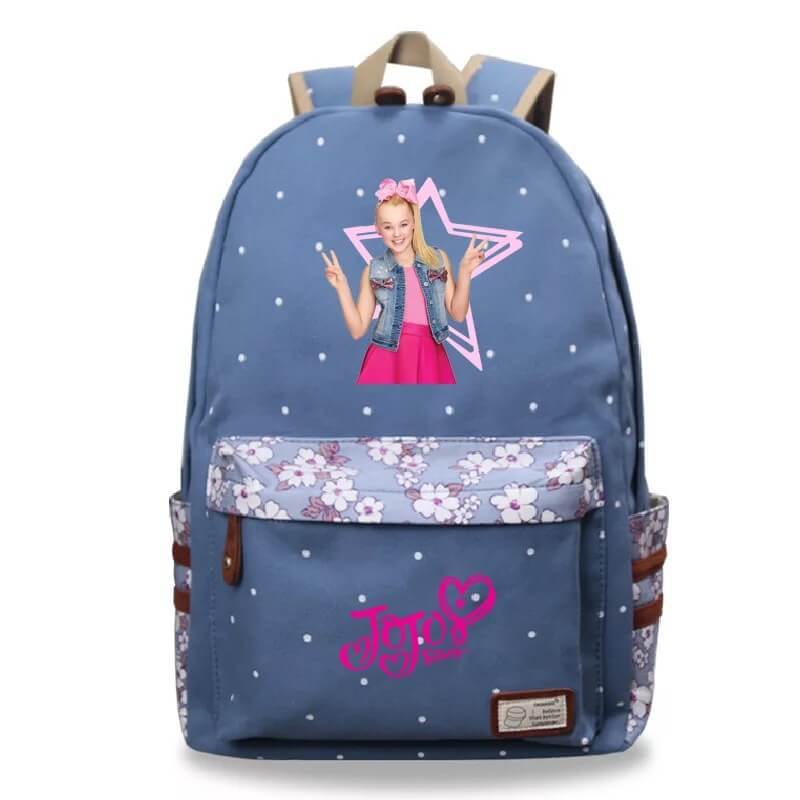 Superstar JoJo Siwa Fashion Canvas Travel Backpack School Bag