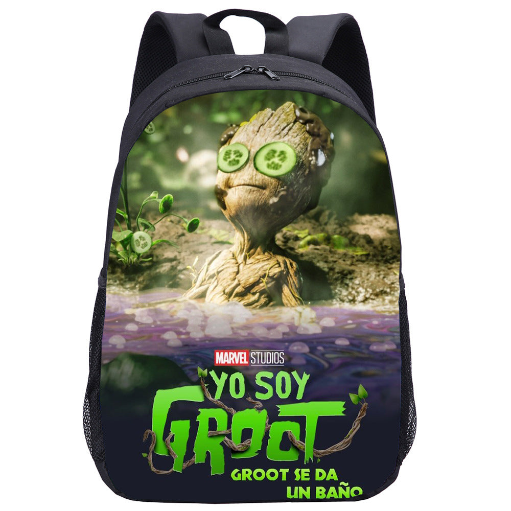 I Am Groot  Backpack School Notebook Bag