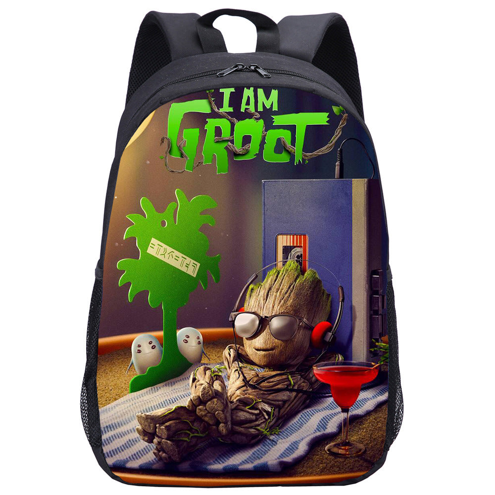 I Am Groot  Backpack School Notebook Bag